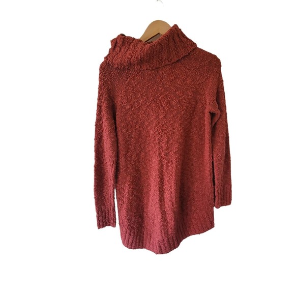 MOTH‎ Tunic Sweater  SMALL Anthropologie Cable Knit Orange - Picture 5 of 7